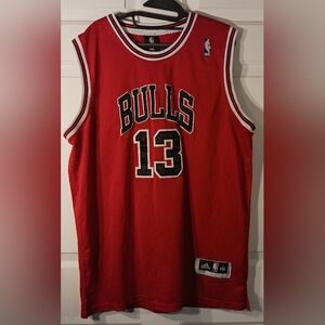 Adidas Red and Black NBA Jersey